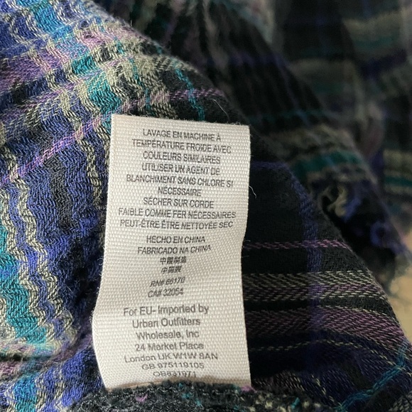 Free People Juniper Ridge Snap Side Plaid Button Down Top 35204 - Picture 15 of 16